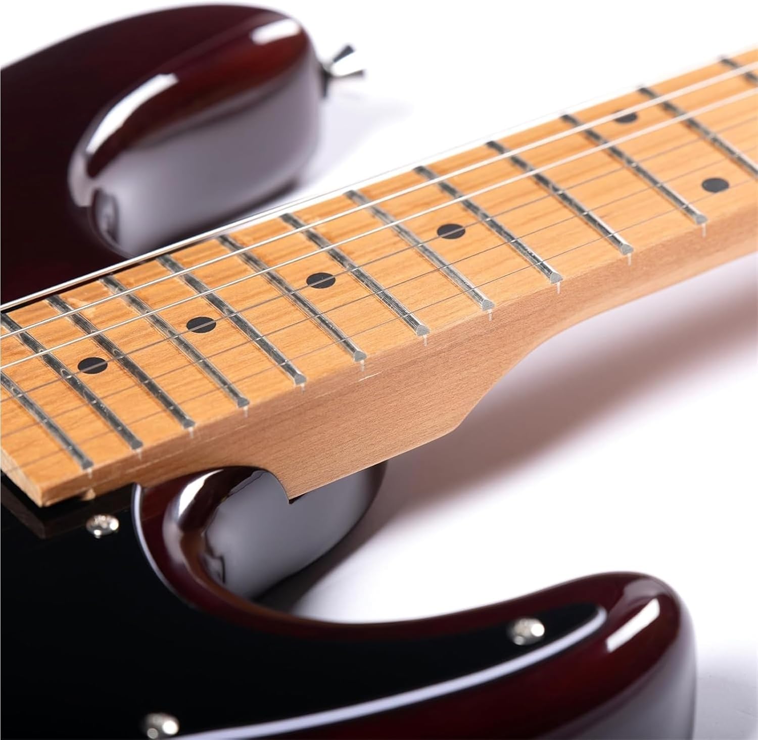 Beginner Electric Guitar Kits Electric Solid Body Guitar Modern For Beginners(Red)