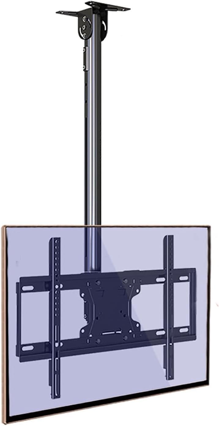 Adjustable Ceiling TV Mount Bracket - Height Adjustable Swivel Tilting Bracket, TV Wall Mount, for 32-65 Inch LCD TV and Monitors, Metal Expansion Screw Fixing,15002000mm