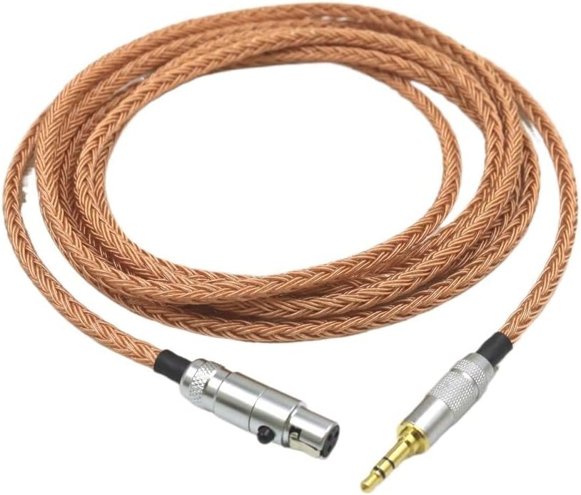 16 Core Copper 2.5mm 4.4mm XLR Earphone Cable for Q701 K702 K271 K272 K240 K141 K712 K181 K267 K712 Headphone(3.5mm Stereo,5m)