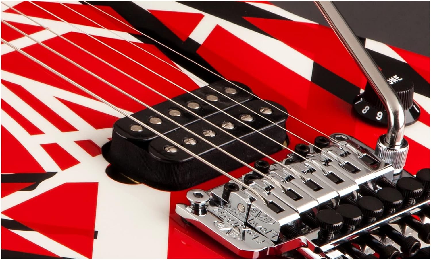 EVH Striped Series - Red with Black Stripes