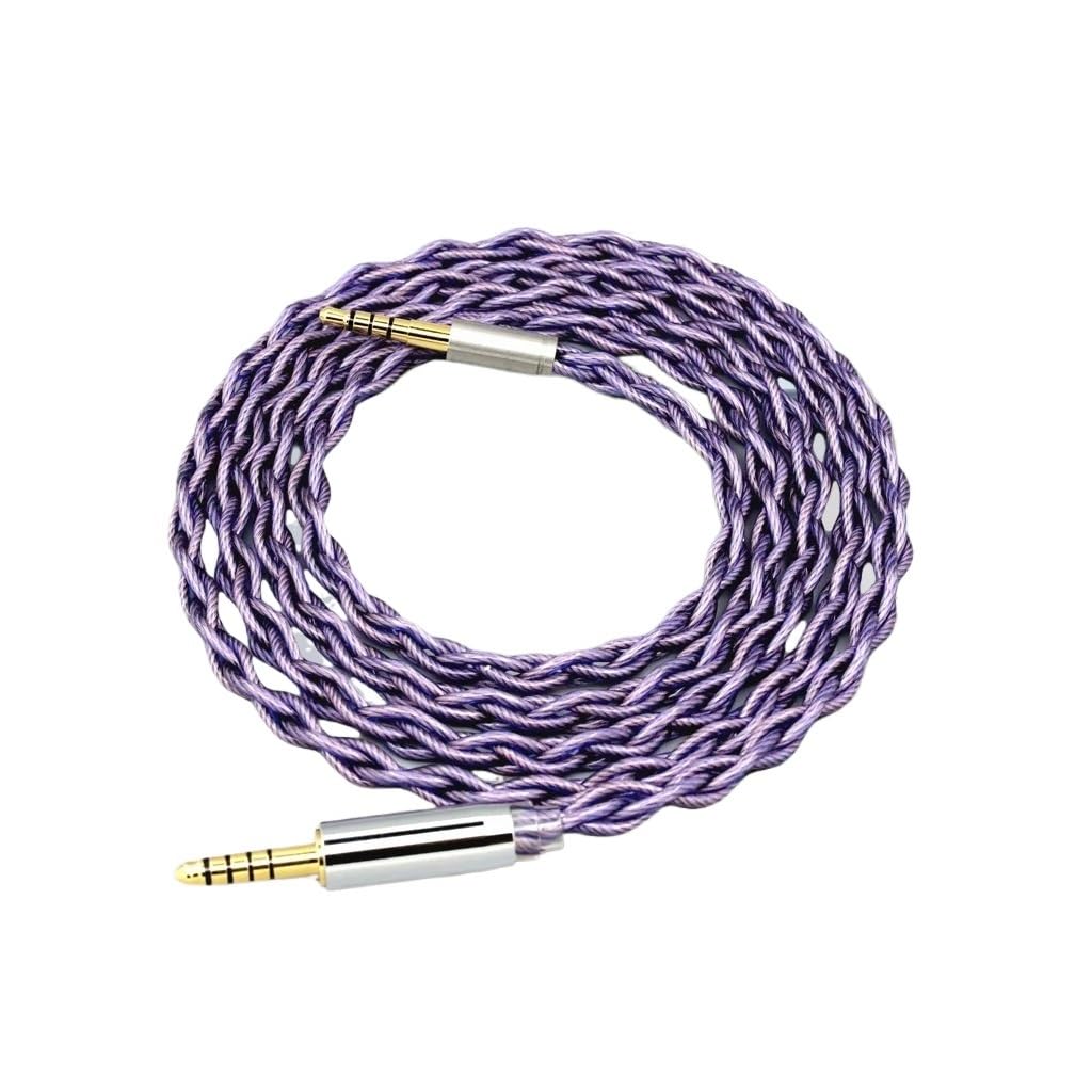 Type2 Headphone Earphone Cable for AH-mm400 mm300 mm200 1.8mm 140 cores Litz 7N OCC 8683(XLR 4 Pole Male Plug,300cm)