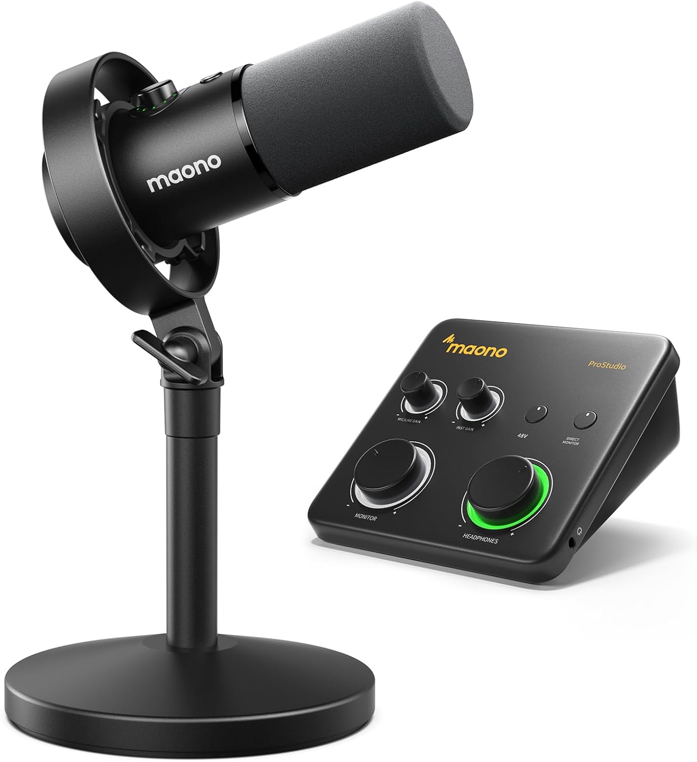 MAONO Podcast Equipment Bundle-XLR USB Podcast Recording Mic kit(PD300XT+PS22 Lite)