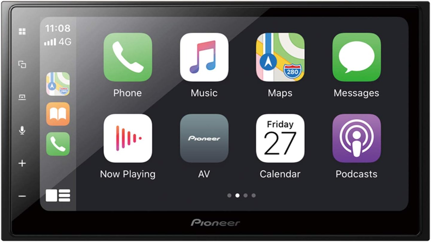Pioneer SPH-DA250DAB-AN 2-DIN Digital Radio, 6.8 Inch Touch Screen, Bluetooth, CarPlay Android Car, USB, with Antenna