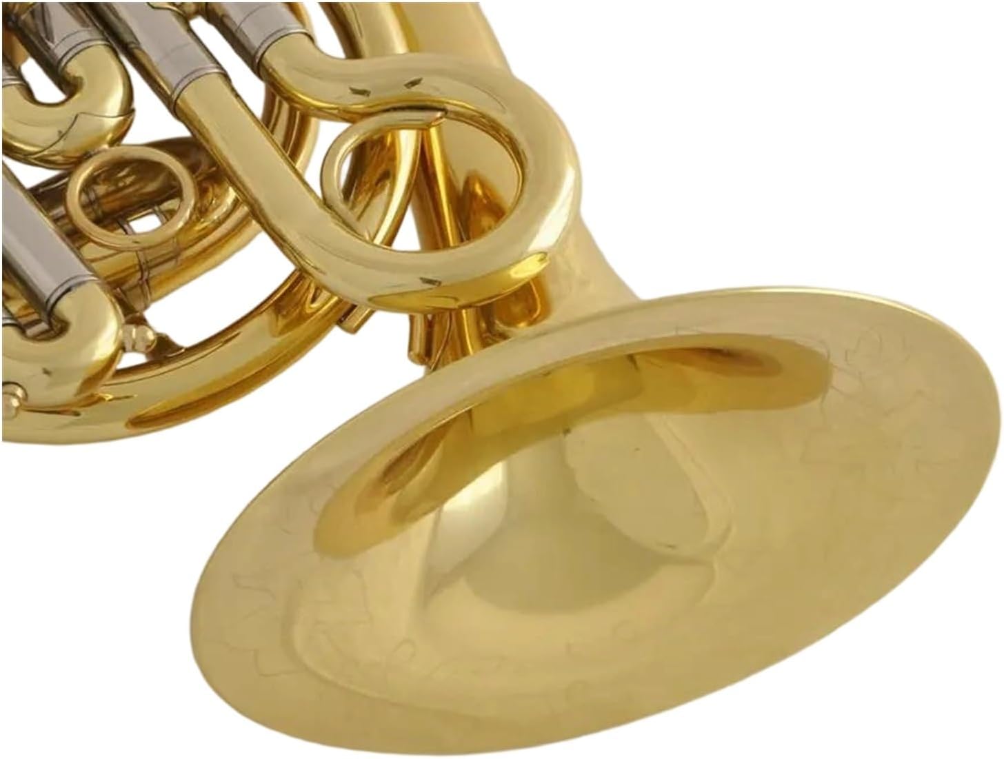 4 Key French Horn Gold Mini French Horn Engraved Instrument