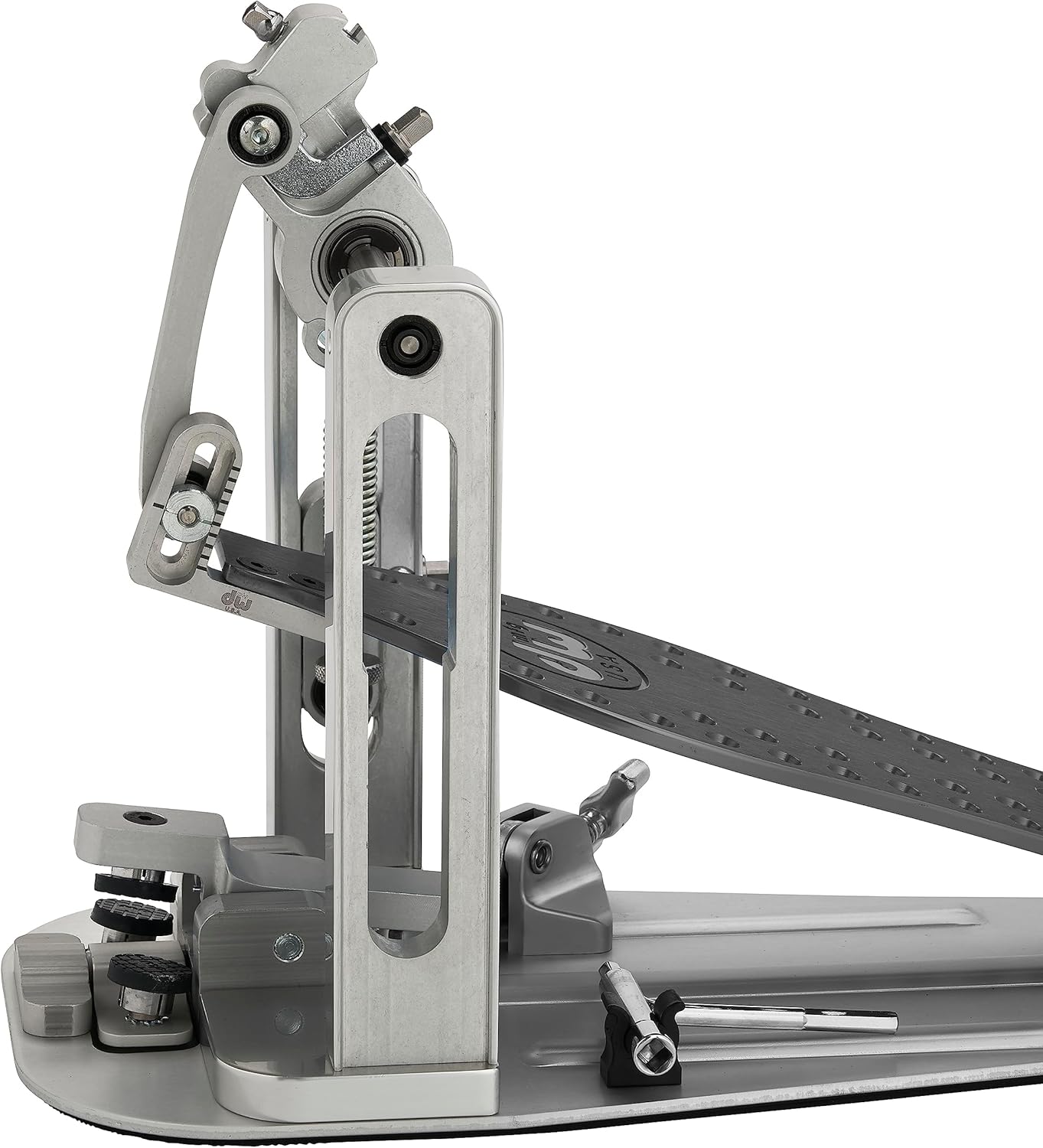DW MFG Series Colorboard Machined Direct Drive Double Bass Drum Pedal w/Bag, Gun Metal Edition