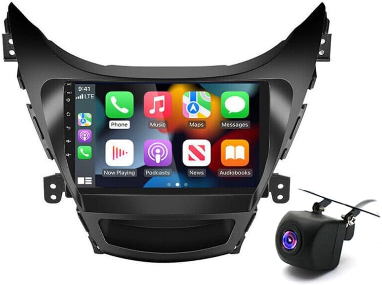 2+32G Android 13 Car Stereo fit for HyundaiElantra2011 2012 2013,Slakerbe 9 Inch Touchscreen Bluetooth Car Radio Multimedia Player with WiFi FM Backup Camera Steering Wheel Control