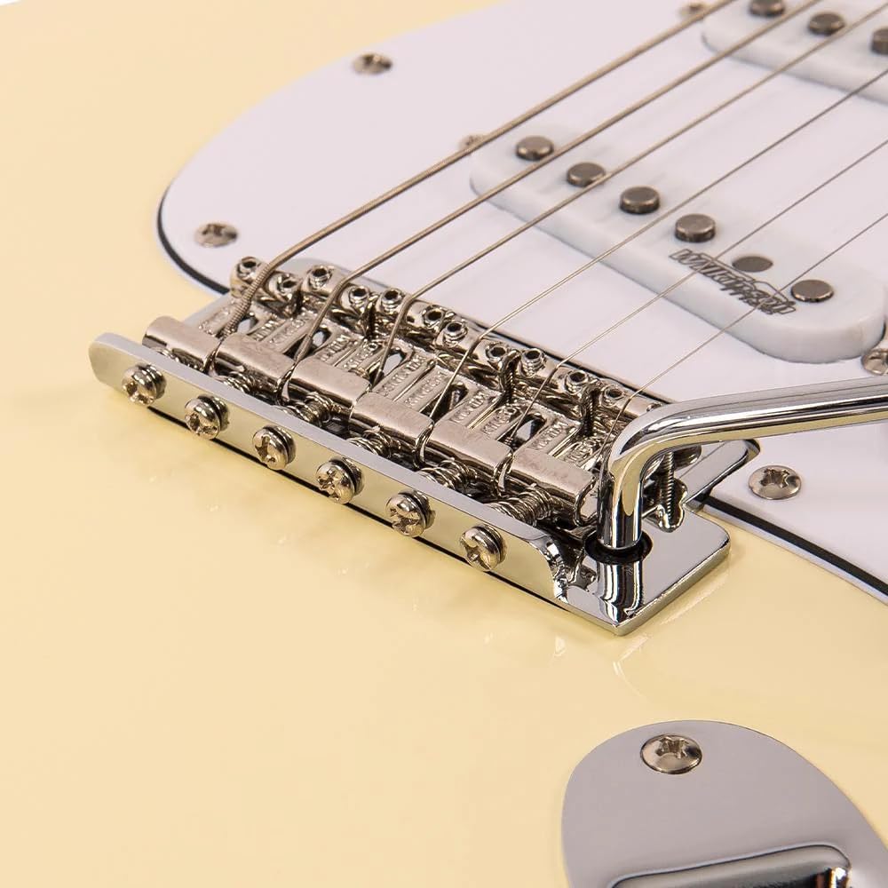 VINTAGE Electric Guitar, Right, White (V6VW)