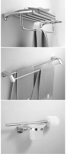 Shower Shelves Bathroom Hardware Set, Corner Shelf, Towel Rack, Toilet Brush Holder Bathing Accessories (Color : Bath Shelf 40cm)