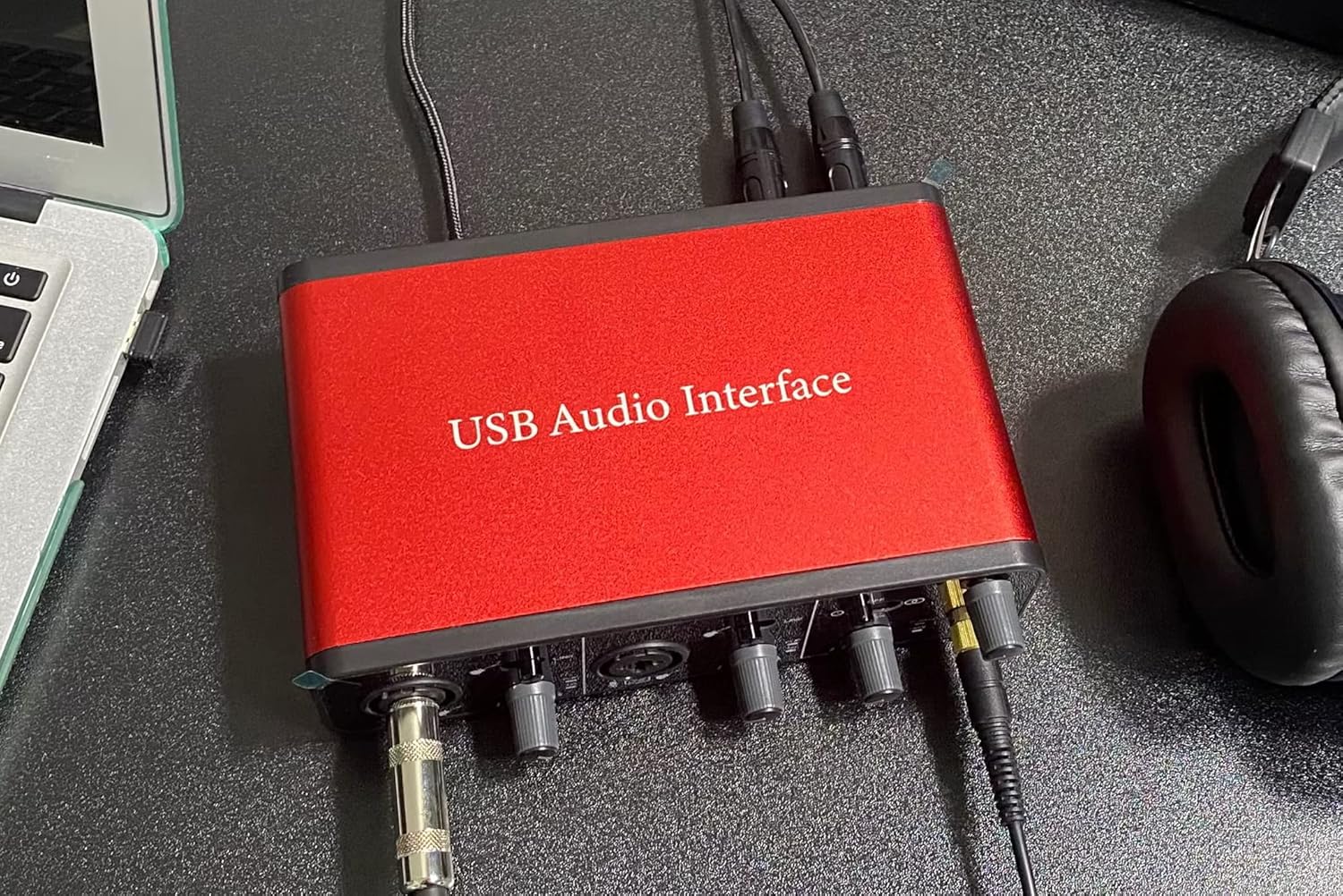 LVY USB-C Audio Interface, 24Bit/192kHz for Recording Podcasting and Streaming, 48V Phantom Power, Plug and Play Ultra-low Latency Noise-Free (No Software Included)