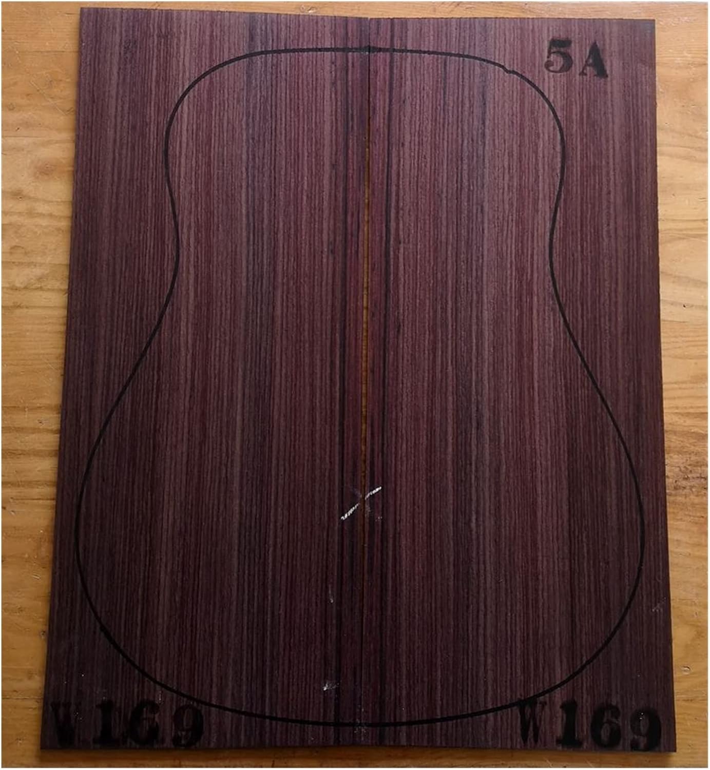 India Rose Wood Back Panel Wool Guitar Production Material Accessories DIY Guitar Kit (Color : 14)