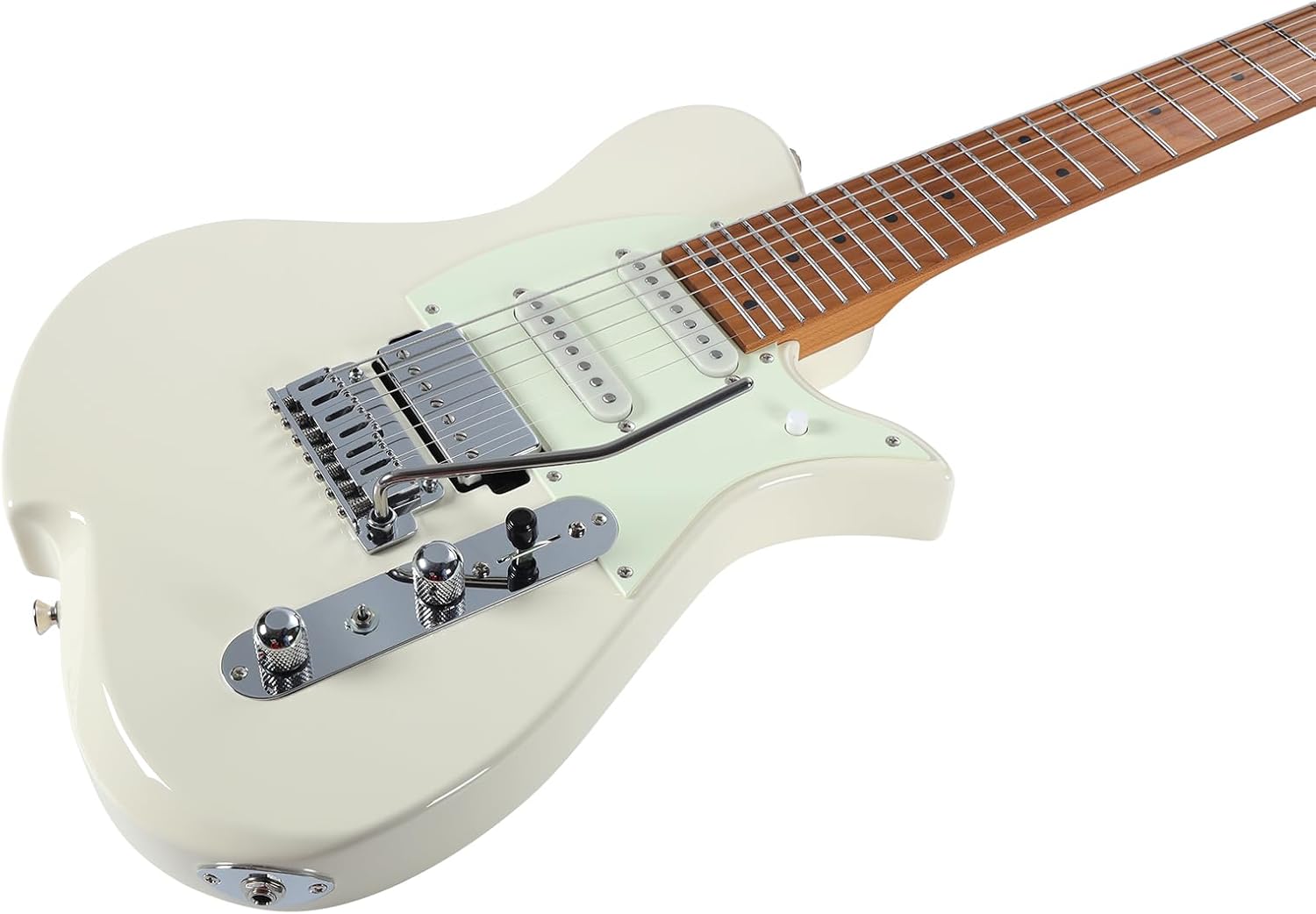 Vola Electric Guitar Vasti 7 PDM J1 Vintage White Gloss Handmade in Japan MIJ Roasted Maple Neck Stainless Steel Frets Gotoh Bridge Gotoh Locking Tuner Signature model 7 Strings Modern C Neck