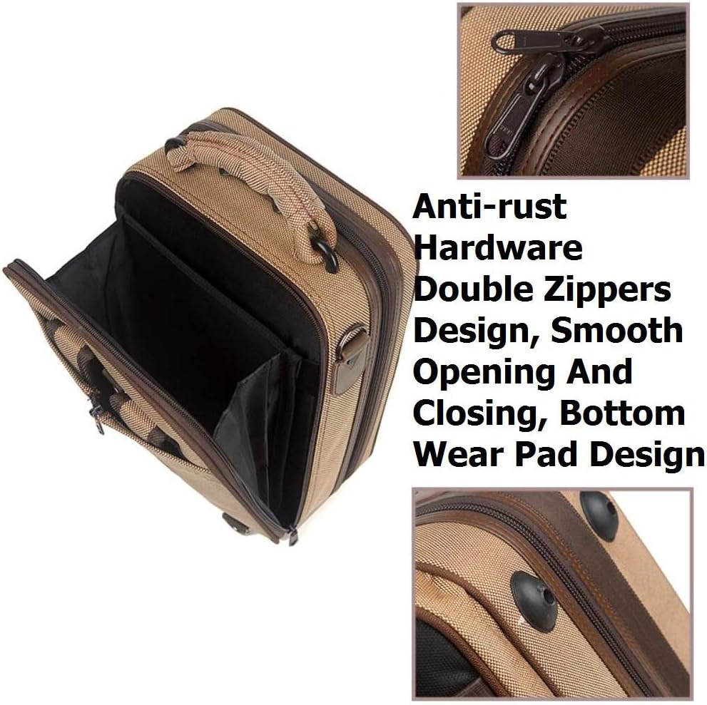 Portable OBOE Bag Waterproof Moisture-proof Double Shoulder Straps Oboe Case Fall-proof Woodwind Instrument Box Single Pack Standard Size Anti-scratch Oboe Cover (Brown Color)