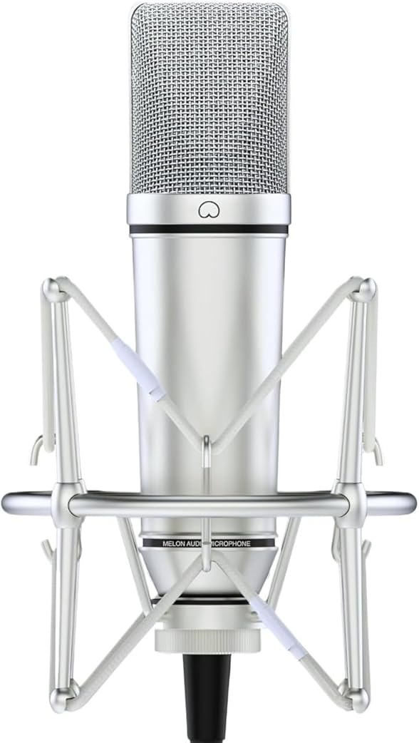 Durable Studio Condenser Microphone with Adjustable Kit, Suitable for Singing, Vocal Recording and Podcasting