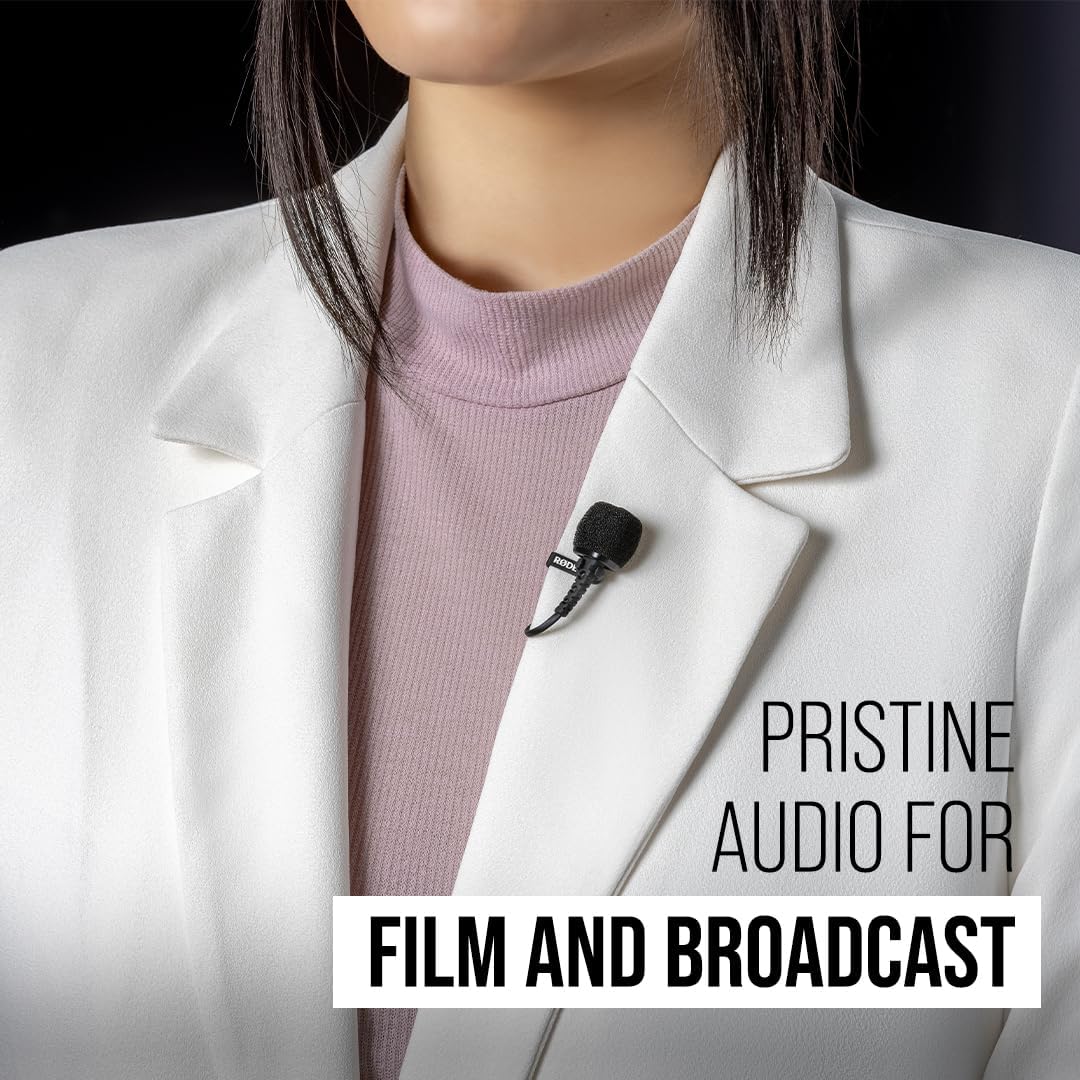 RØDE Lavalier II Premium Ultra-Low-Profile Lavalier/Lapel Microphone for Broadcast, Filmmaking, Content Creation, Location and Studio Voice Recording