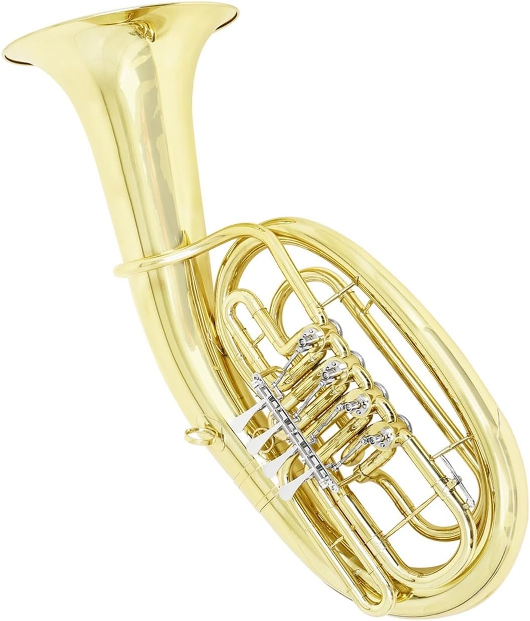Four Key Flat Euphonium Gold Brass Material Professional Adult Performance Euphonium All-brass Instrument
