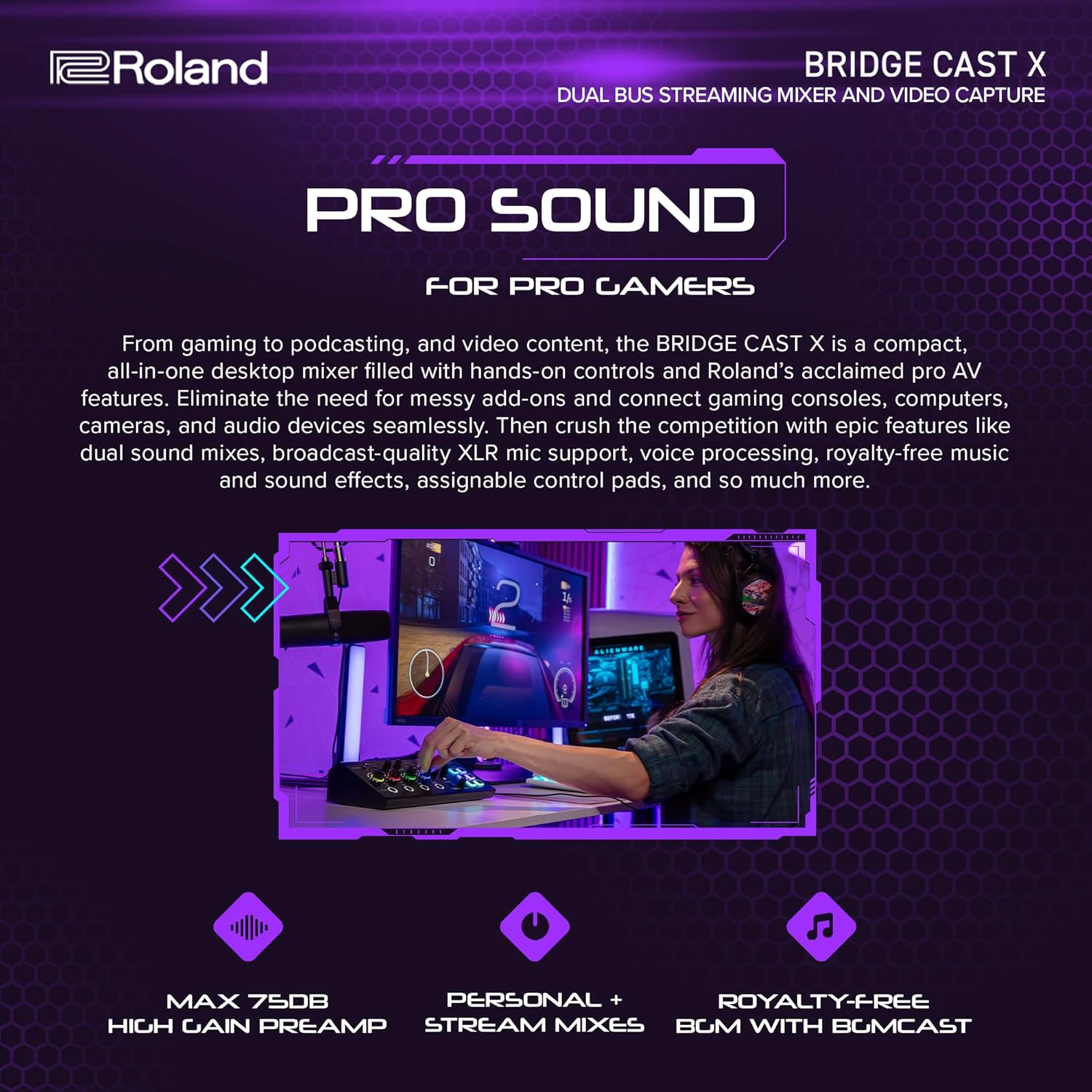 Roland Bridge Cast X Dual-bus Pro Streaming Mixer