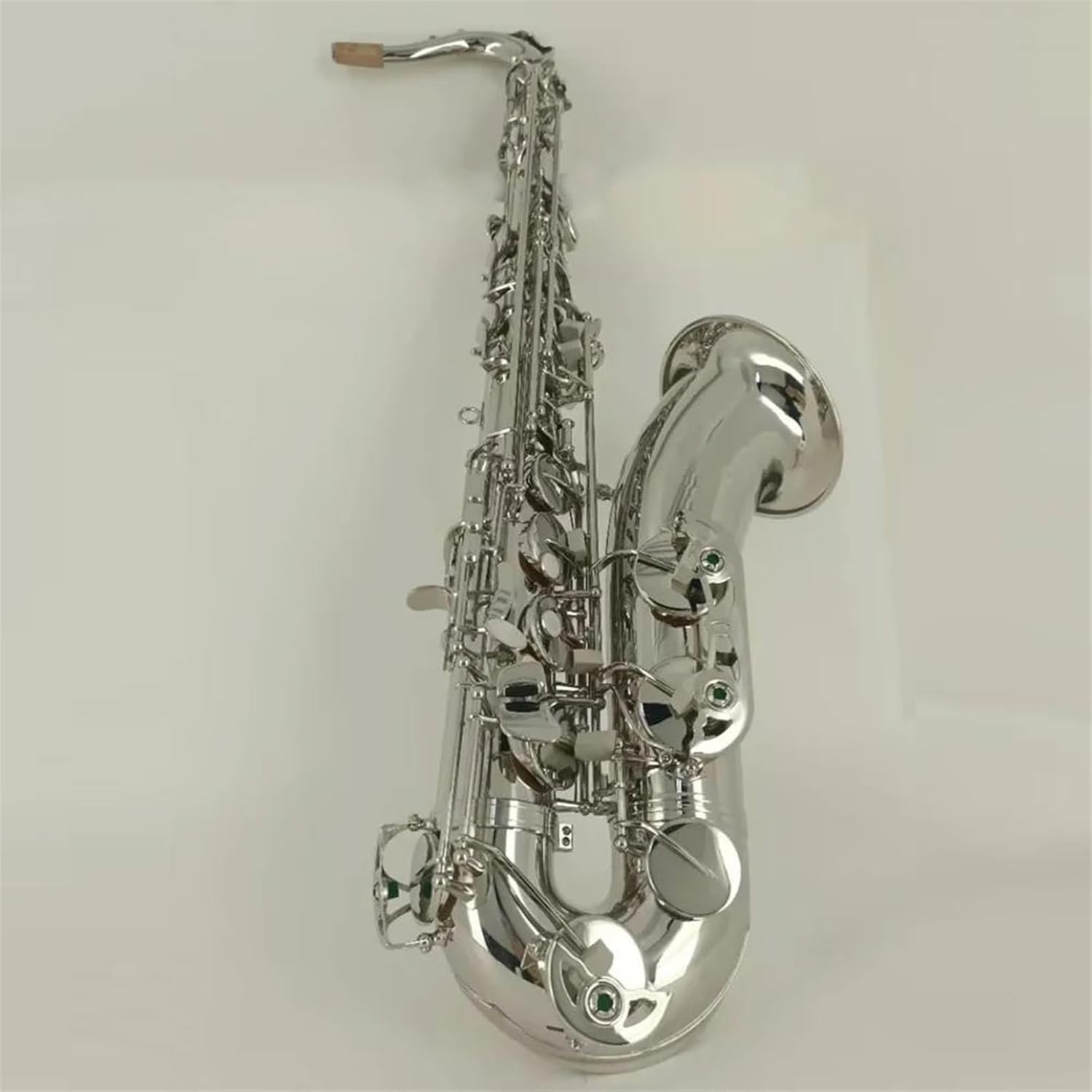 Tenor Saxophone Sax Key Carve Pattern Woodwind Instrument Bb Brass Silver Lacquer Sax With Case Other Aeccessaries