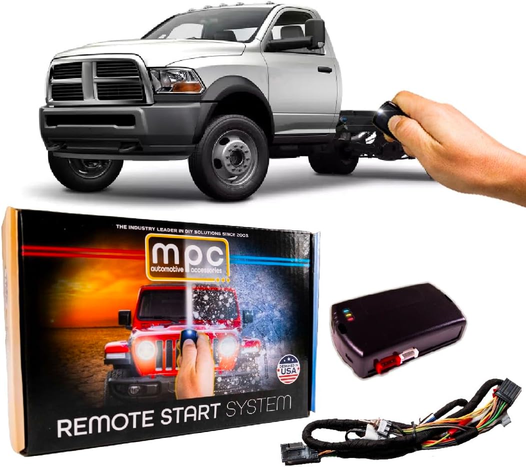 MPC Factory Remote Activated Remote Start Compatible with 2011-2012 RAM 5500 - Gas/Diesel - Plug & Play