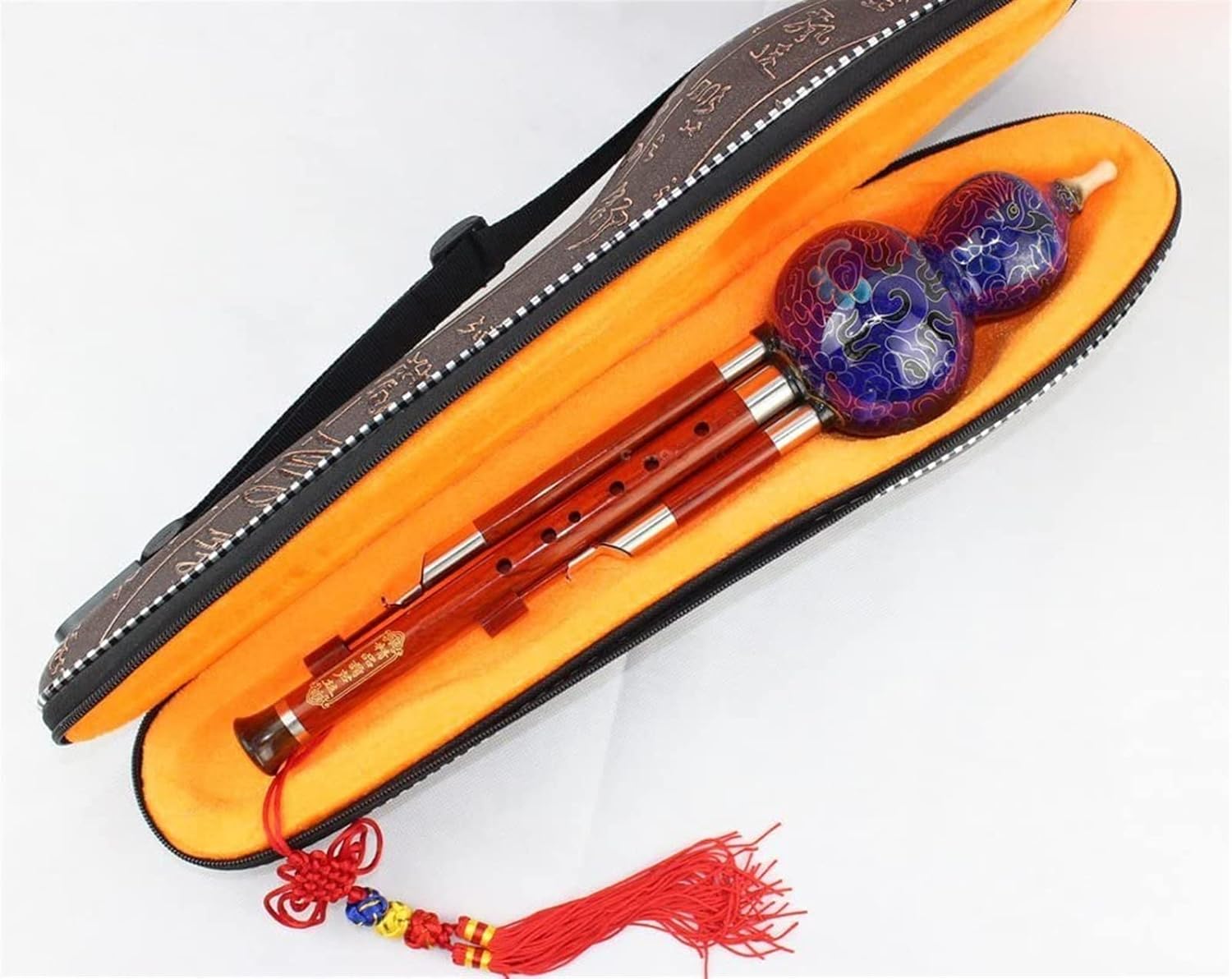 FLFL Hulusi Professional Rosewood Hulusi, Chinese Hulusi (Bb Key) (Color : C Key)