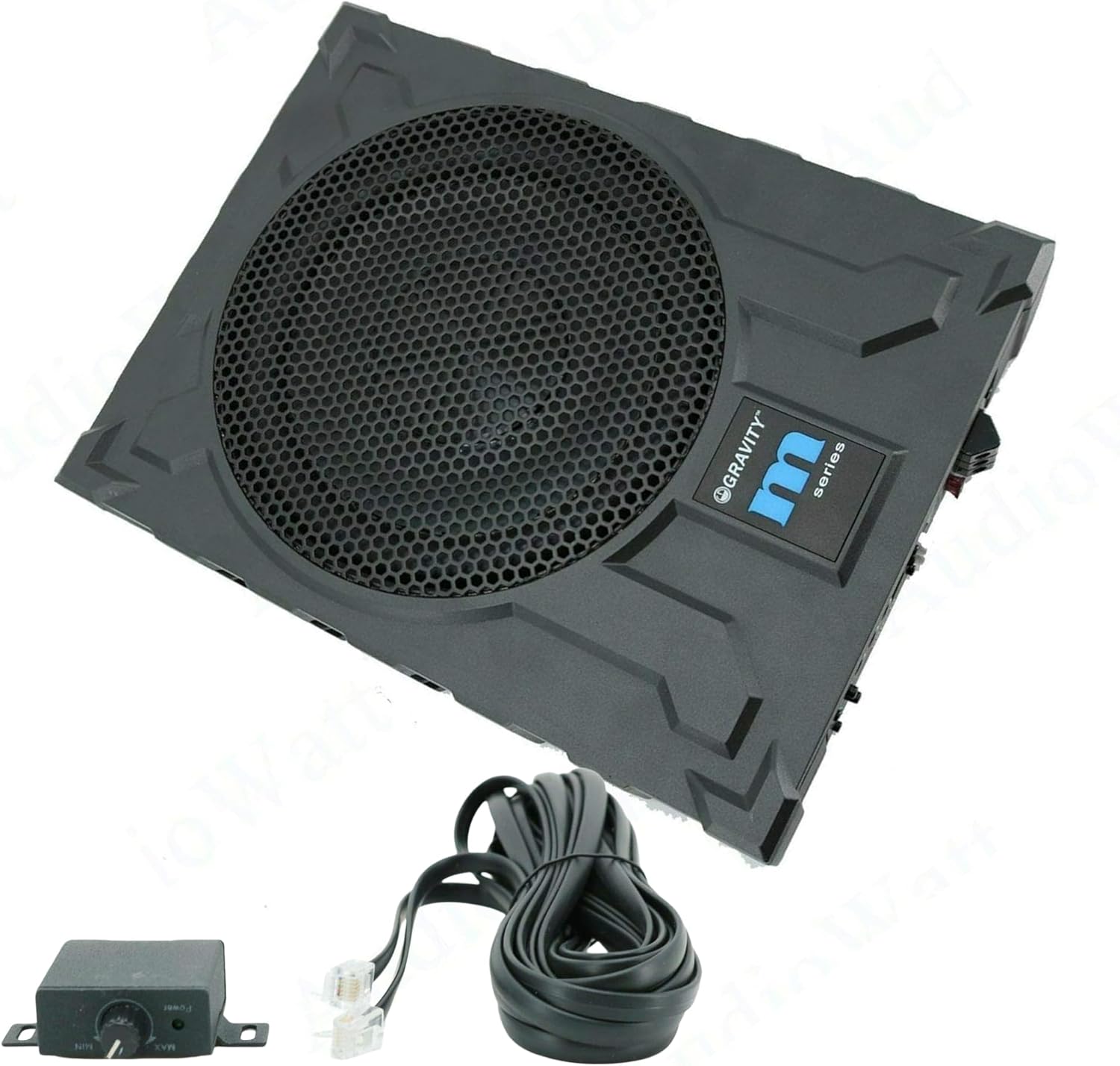 Gravity GRWF10 10-Inch 550 Watts Car Audio Under Seat Subwoofer Powerful Loud Speaker Pro Audio Active Aluminum Super Slim with High Power Long-Throw 10'' Truck Bass Sub