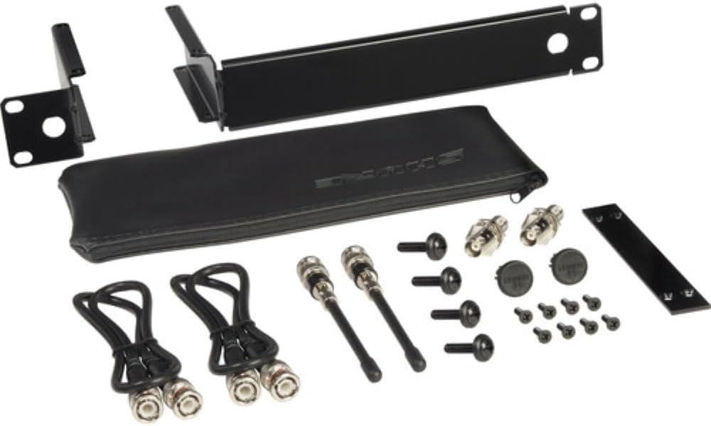 Shure SLXD14 Digital Wireless System for Guitar and Bass - Includes SLXD1 Bodypack Transmitter with WA305 Instrument Cable & SLXD4 Single Channel Rack Mount Receiver | G58 Band (SLXD14-G58)