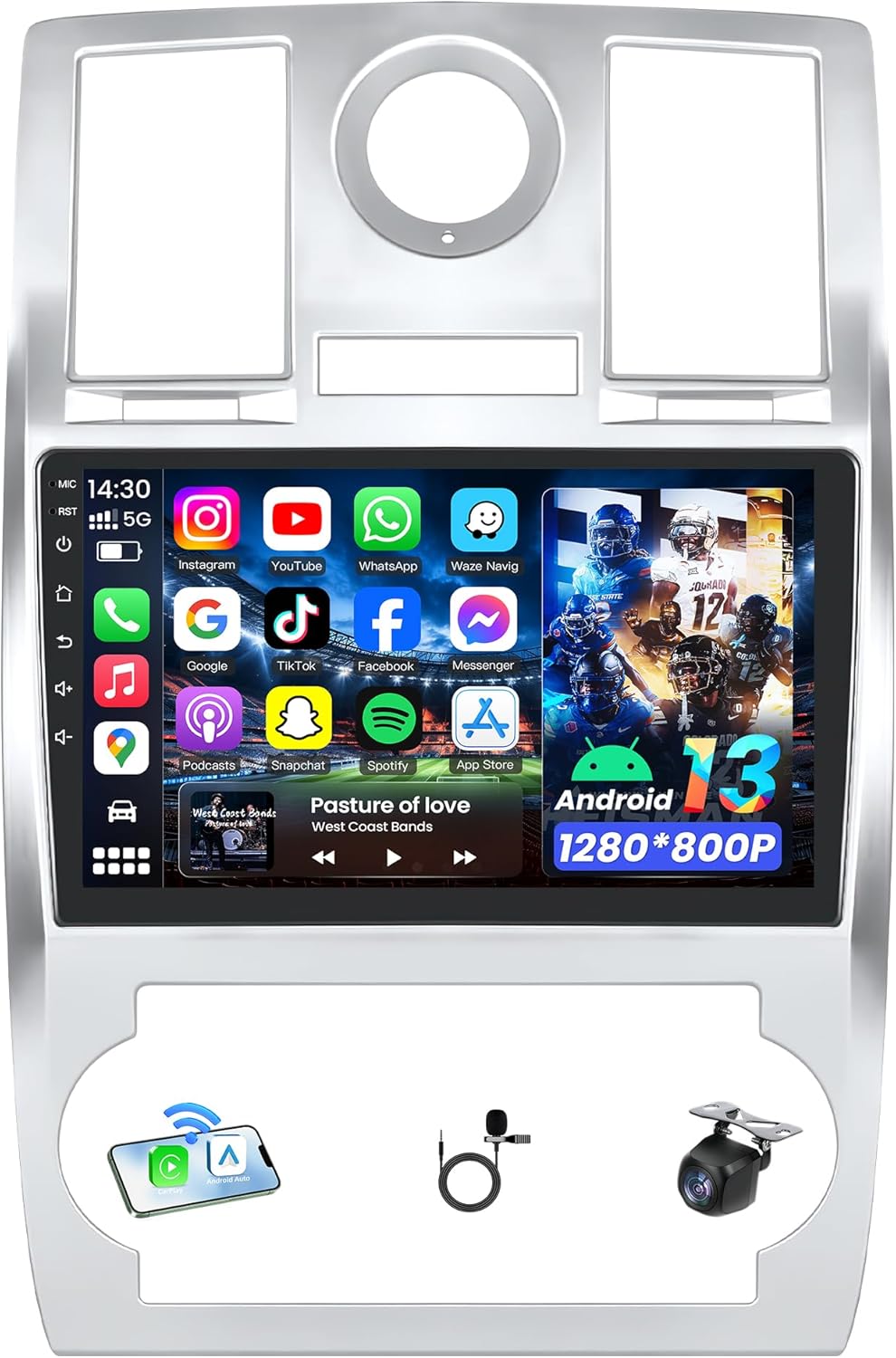 [4Core+64GB] Car Radio Stereo for Jeep Chrysler 300C 2005-2010: 9