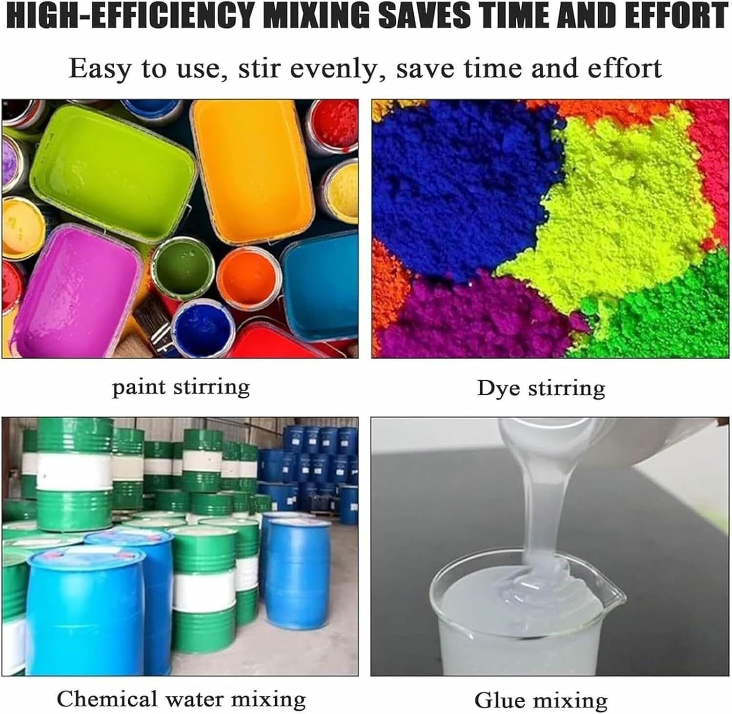 50 Gallon Pneumatic Paint Mixer Thickened Small Tank Barrel Drum Mixer Air Powered Agitator Paint Stirring Machine Mix Tool 1/2HP for Viscous Liquid