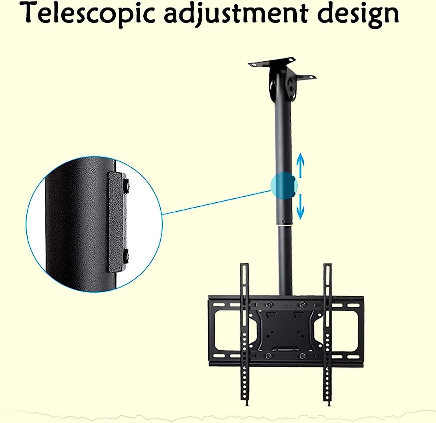 Adjustable TV Wall Mount Ceiling Bracket Tilt & Swivel TV Stand for 3265 Inch TVs Supports Up to 60kg Perfect for Home Theater & SpaceSaving Solutions.