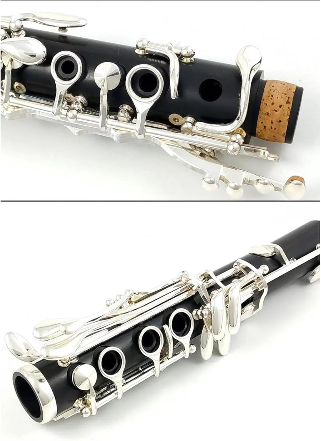 Clarinet Musical Instruments Clarinet Bb Wood Ebony Silver Plated 18 Key Ebony Clarinet