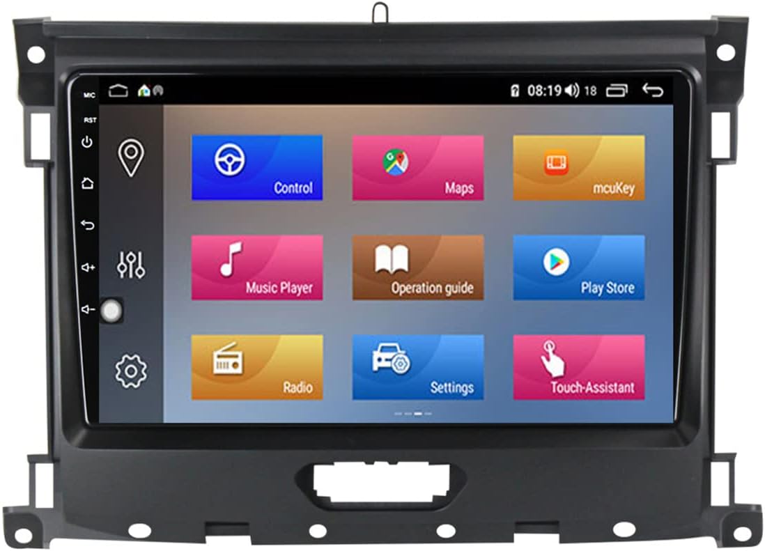 Double Din Car Stereo Octa-Core Built-in Carplay and Android Auto, 9 Inch Touch Screen Car Radio for Ford Ranger T7 2016-2020 with GPS/USB Support SWC/Mirror Link/AM/FM