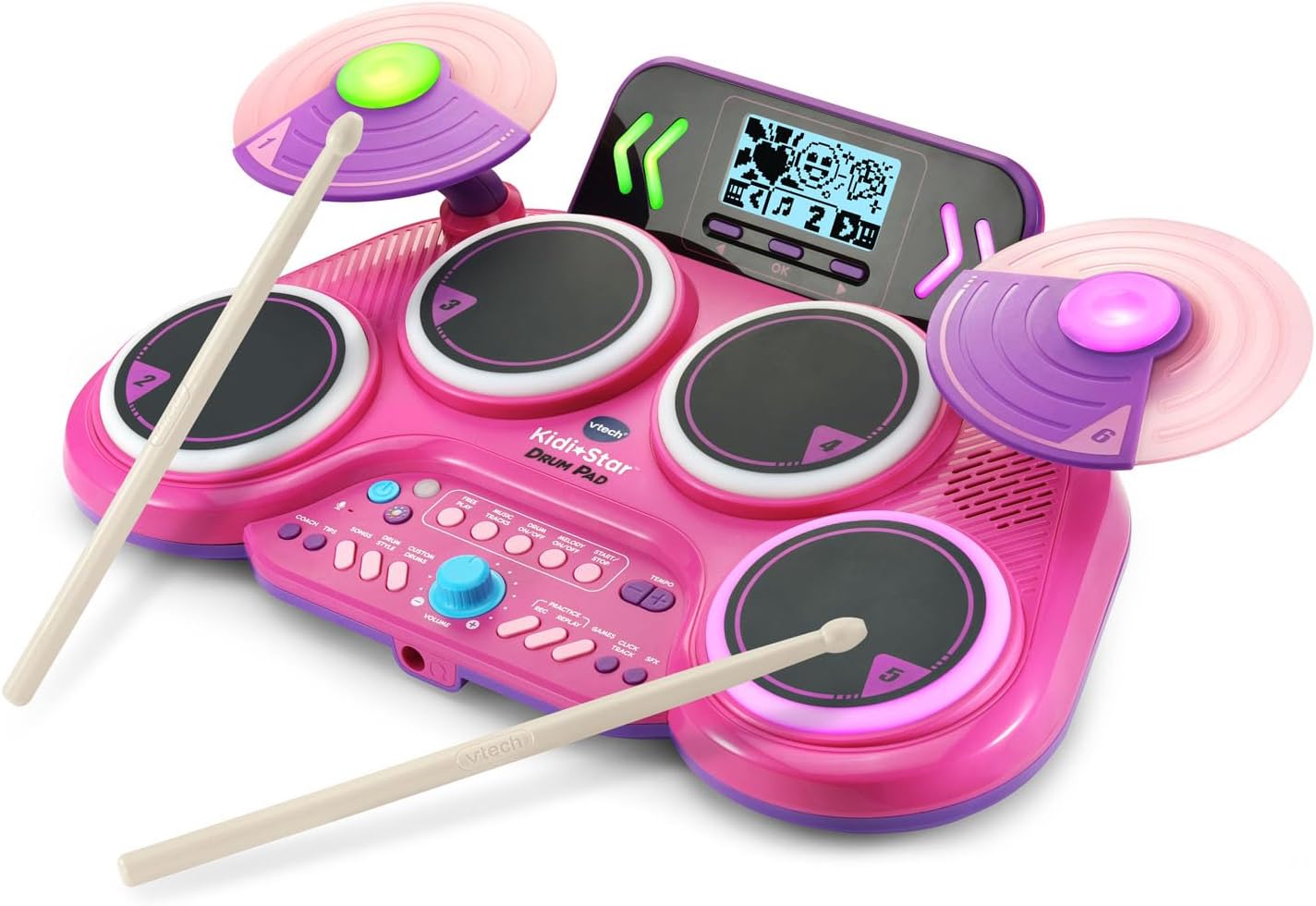 VTech Kidi Star Drum Pad, Pink