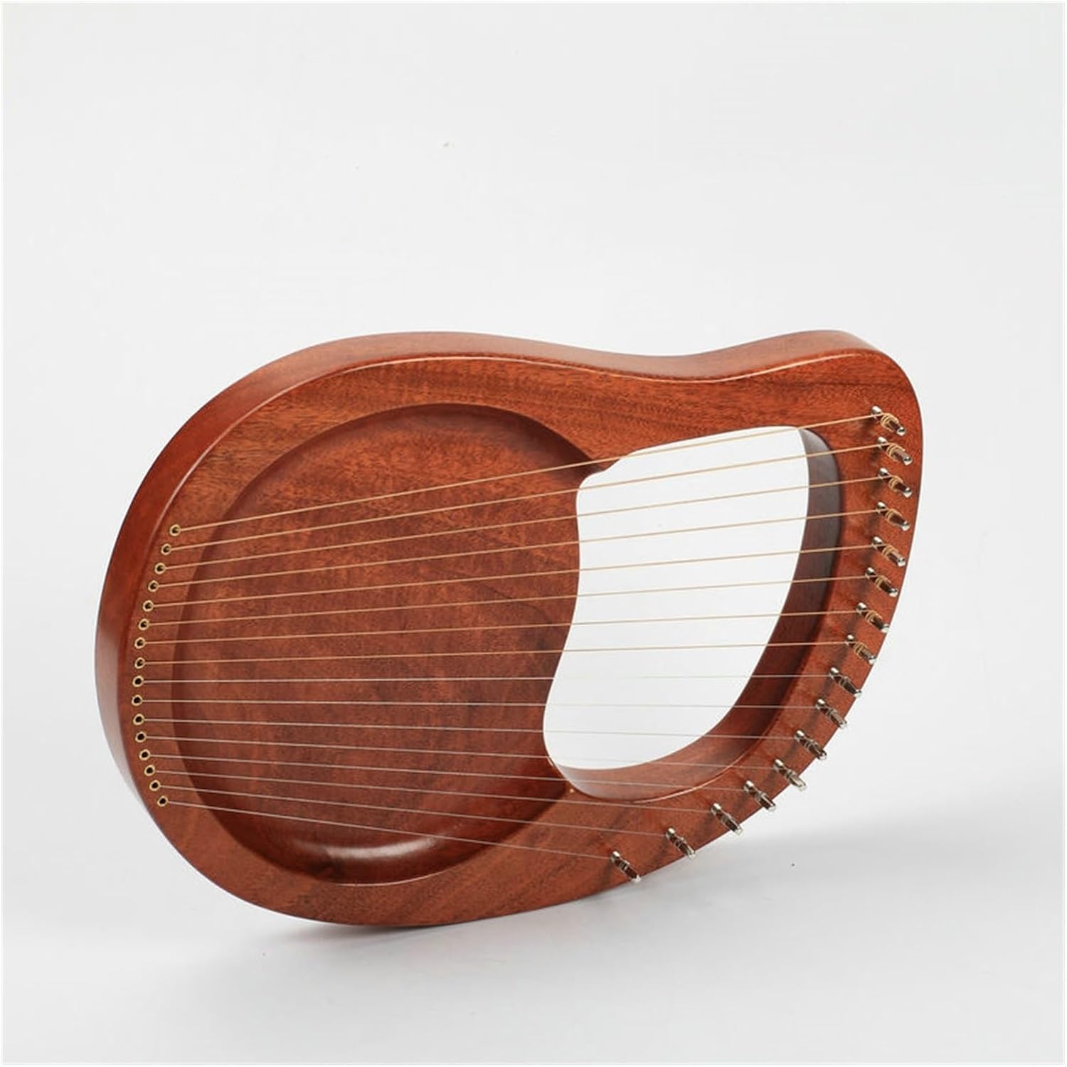 Lyre Harp Set Small Harp Is Simple And Easy To Learn. It Is A Niche Musical Instrument. Coffee-colored 16-string Harp