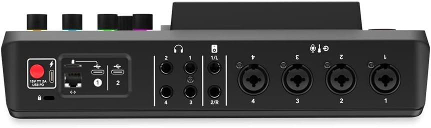 Rode RODECaster Pro II Integrated Audio Production Console with Rode PodMic Dynamic Podcasting Microphone, DS1 Desktop Mic Stand, 32GB microSD Card, XLR Cable and StreamEye Cloth