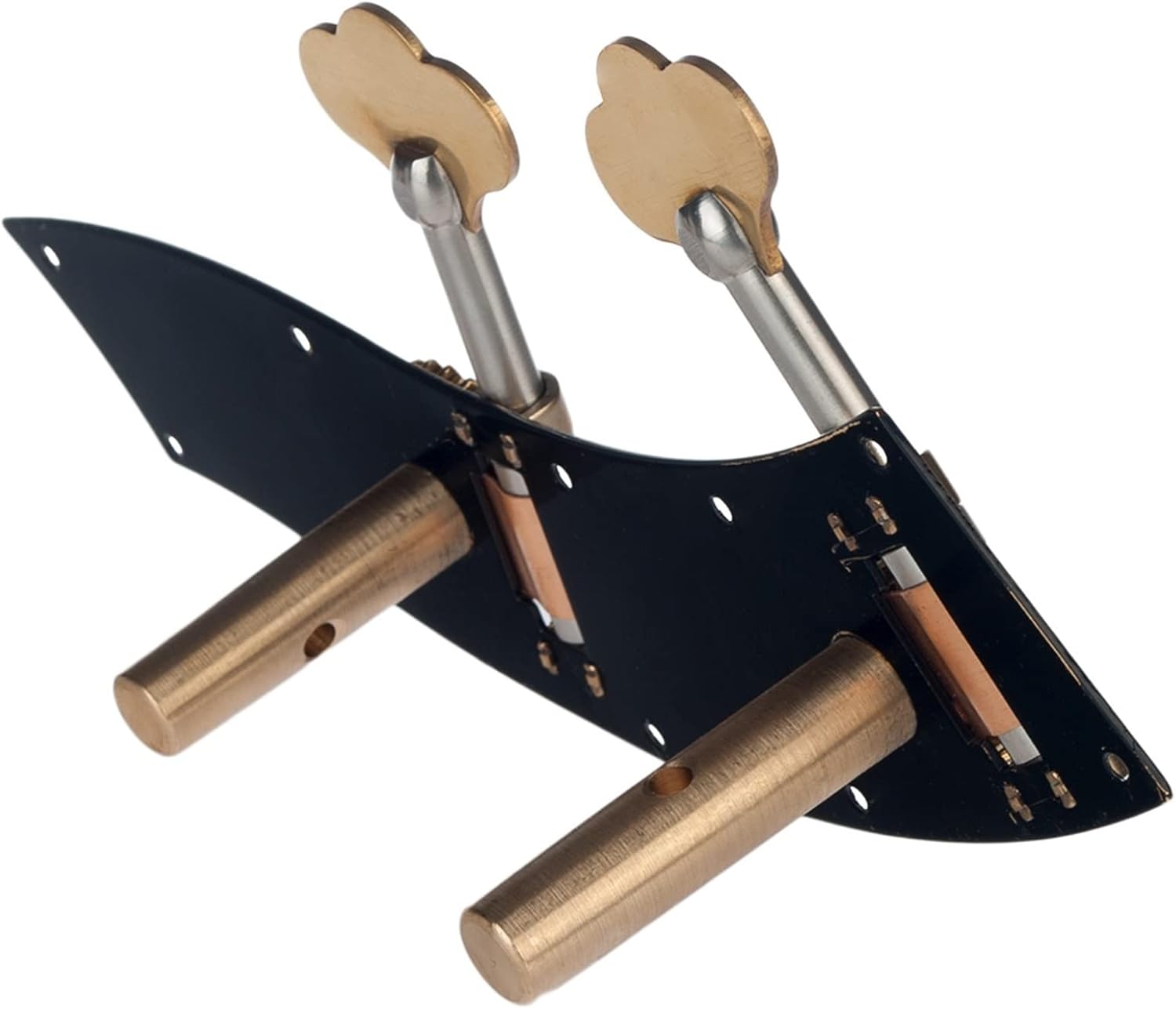 Violin Accessories kit Tuning Pegs Keys W/Carving Flower for Upright Double Bass Parts 1/2 Or 1/4 Contrabass Use