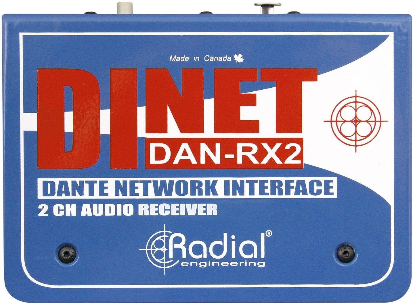 Radial DiNET DAN-RX2 2-Channel Dante Network Receiver