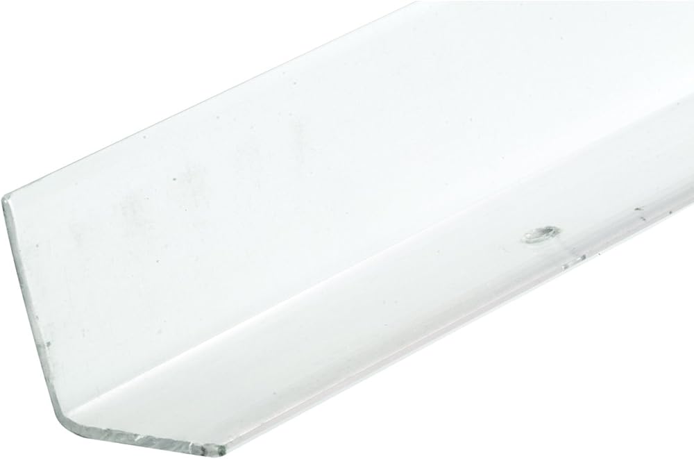 Prime-Line MP10068 2-1/2 x 48 In. Clear Corner Shield with Screws (6 Pack)