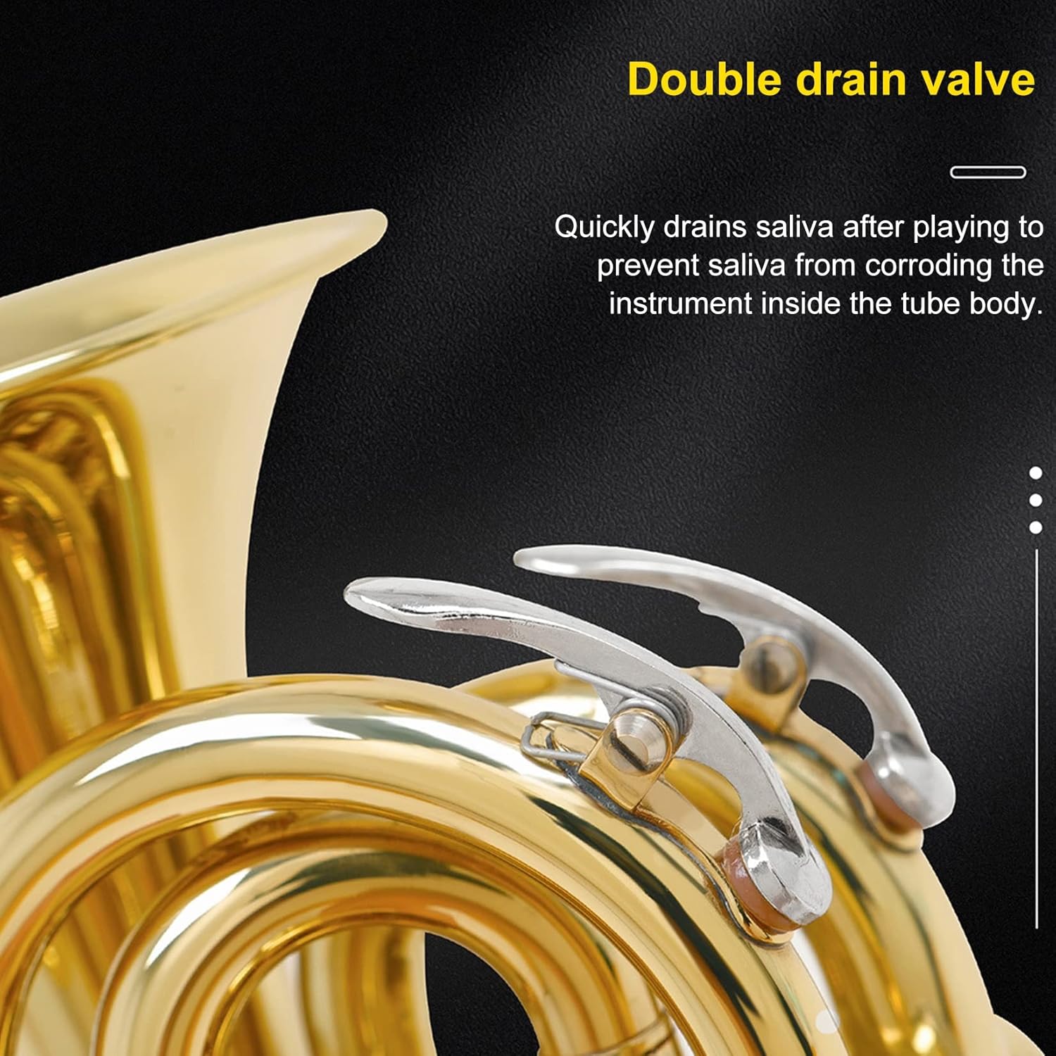 EB Pocket Trumpet Full Kit, Professional Pocket Trumpet Woodwind Instrument, Gold Lacquer Mini Trumpet Musical Instrument in E Flat for Beginner/Students/Performance, Gorgeous Sound