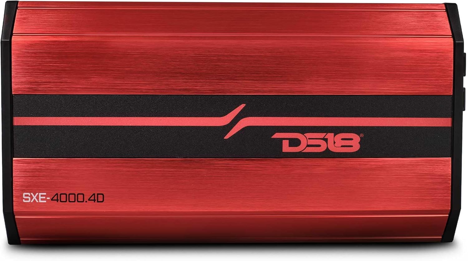 DS18 SXE-4000.4D/RD Car Amplifier Stereo Full-Range Class D 4-Channel 275x4 RMS @4 OHM 4000 Watts - Powerful and Compact Amp for Speakers in Car Audio System