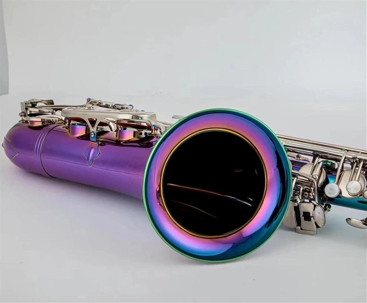 Tenor Saxophone Bb Tune Lacquered Dazzling Colour Woodwind Instrument With Case Accessories