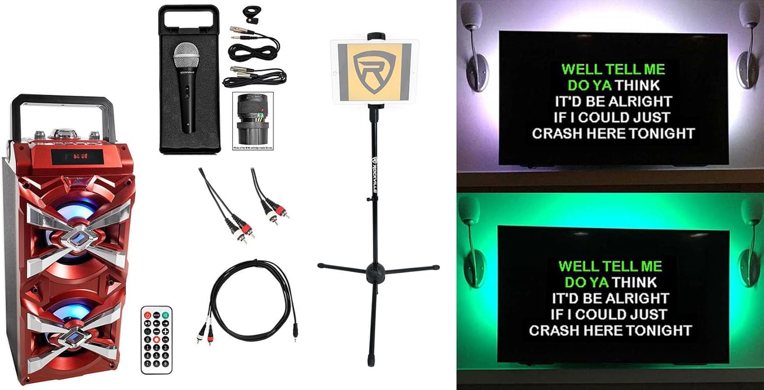 NYC Acoustics Home Karaoke Quarantine Family Activity Singing Machine w/LED