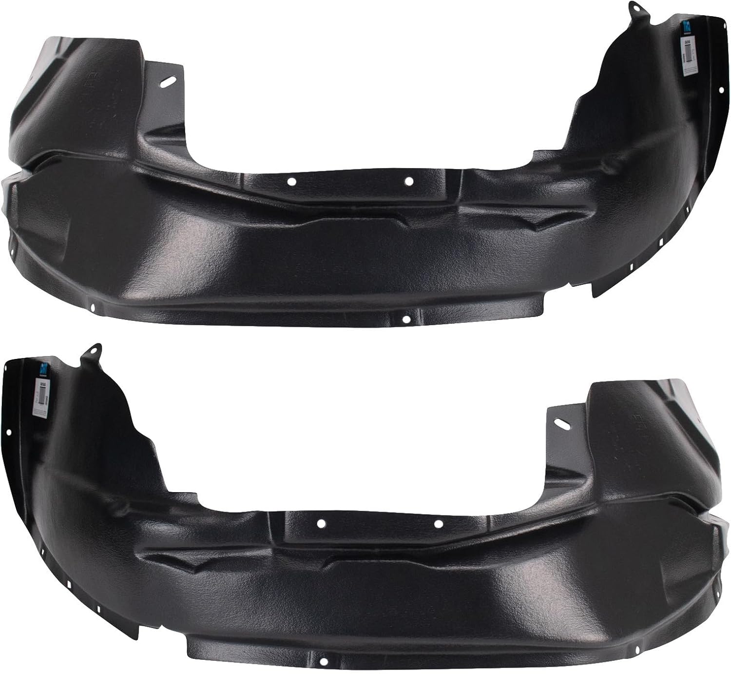 TRQ Inner Fender Liner Set Compatible with 2007-2010 Jeep Patriot CH1248134 CH1249134