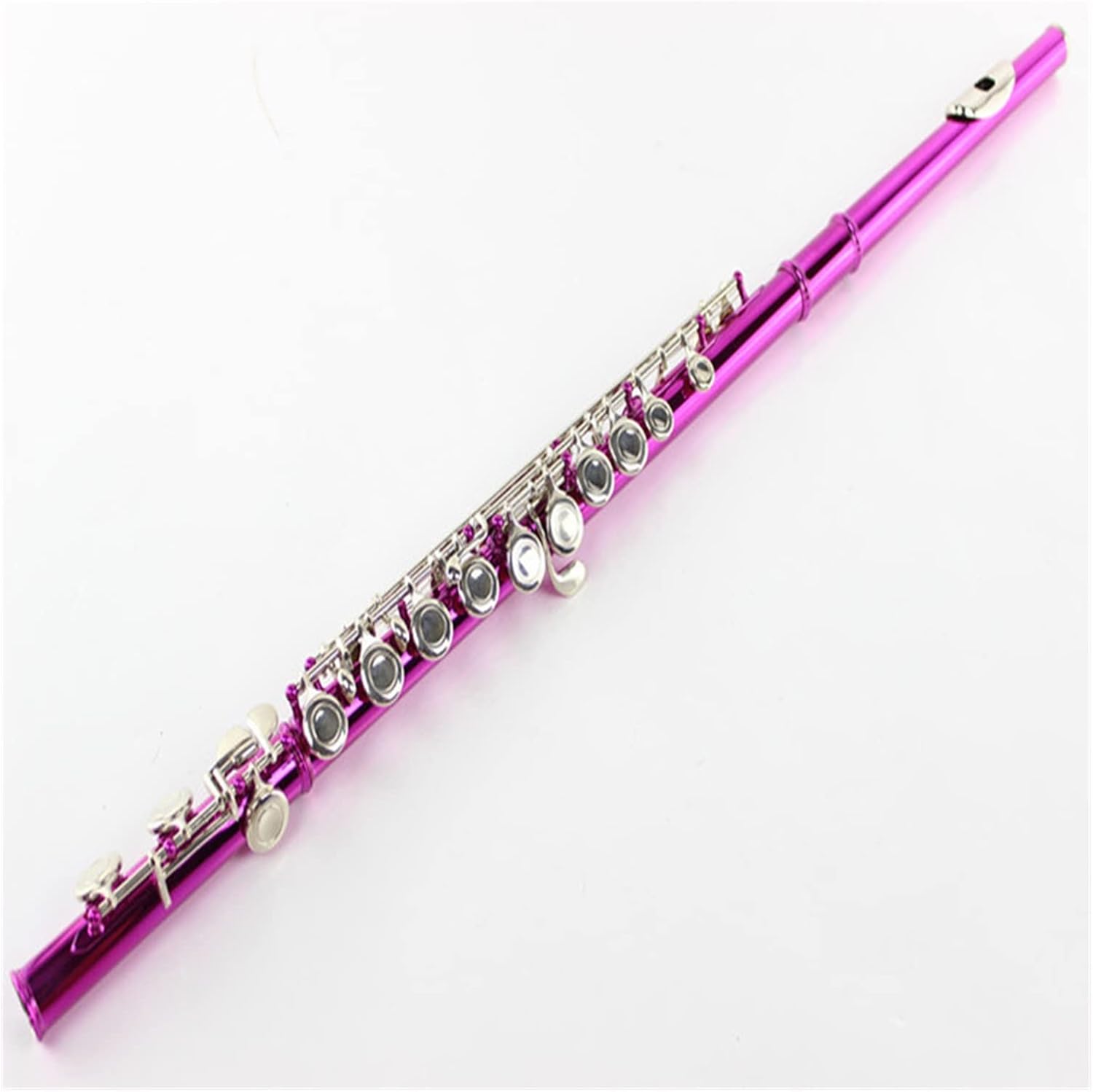 TSTS Flutes Musical Instrument Wind Instrument Color Flute 16-Hole Closed-Hole C-Tune Flute B-Tail E-Key Nickel-Key Flute