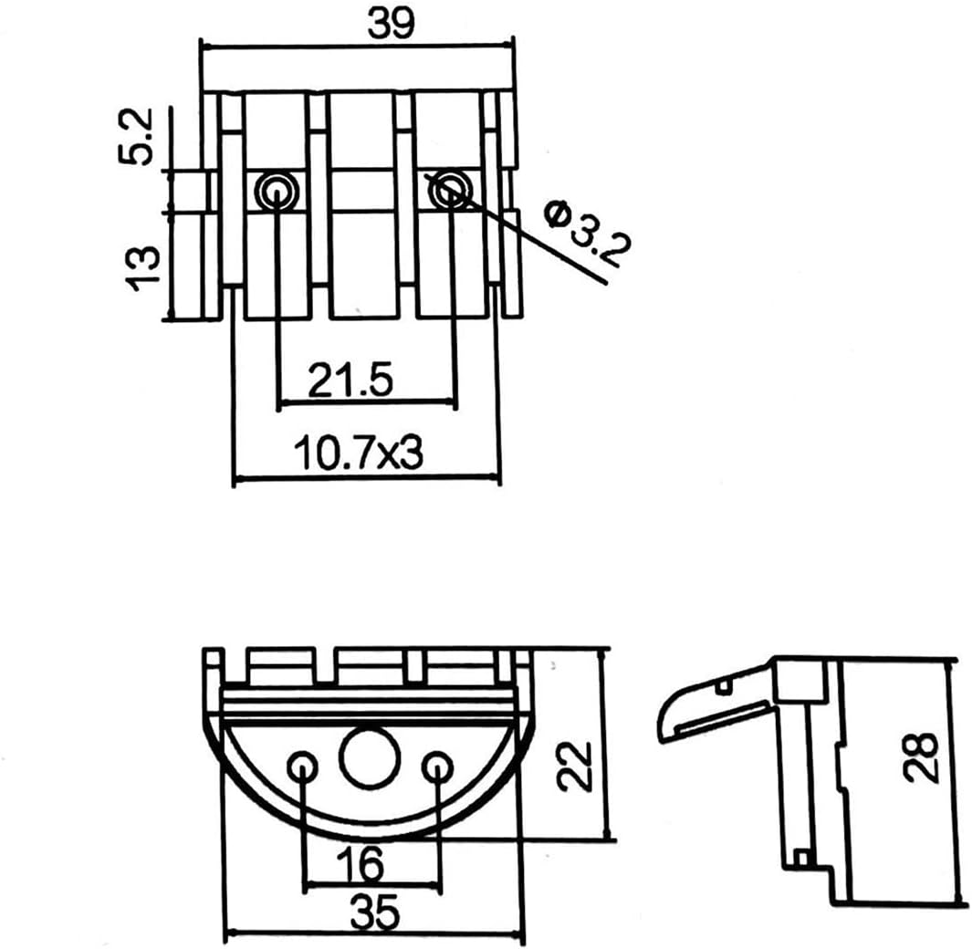 Bass Bridge 4 String Headless Electric Guitar Bridge