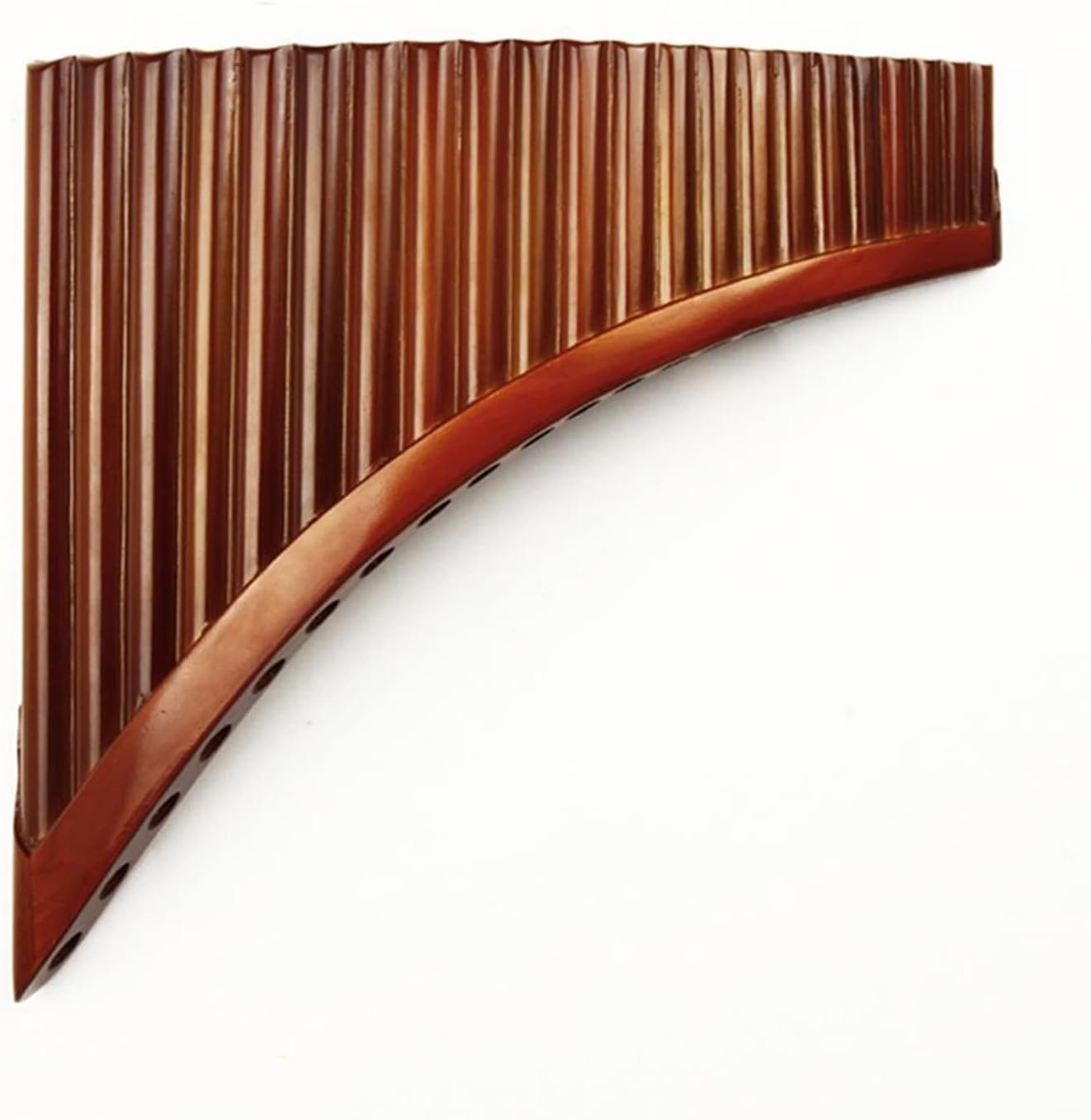 PanPipes Woodwind Instrument Folk Woodwind Instrument Pan Flute Natural Bamboo Pan Pipes 22 Pipes G Key Wind Pan-Flute Panflute Handmade (Color : Right-Hand)