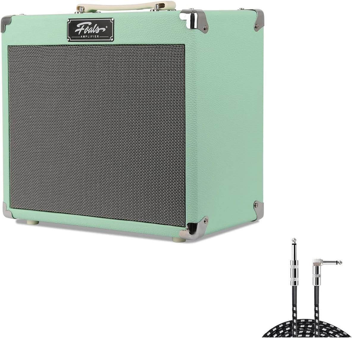 FOALS FW20 20W Electric Guitar Practice Amp, Dual-Channel Clean/Drive Combo Amplifier with Bluetooth, 3 Band EQ, Headphone Output & 8-Inch Speaker (Green)