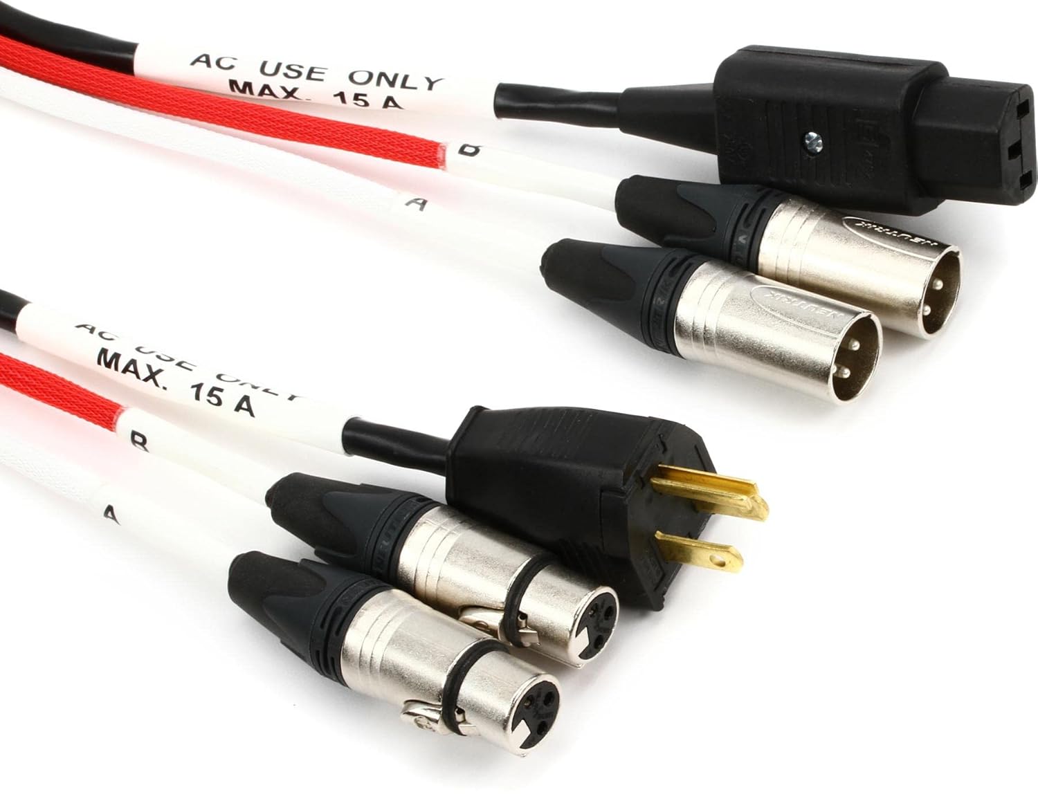 Proco Siamese Twin EC2 Dual XLR Audio + Edison to IEC Power Cable - 75 Foot