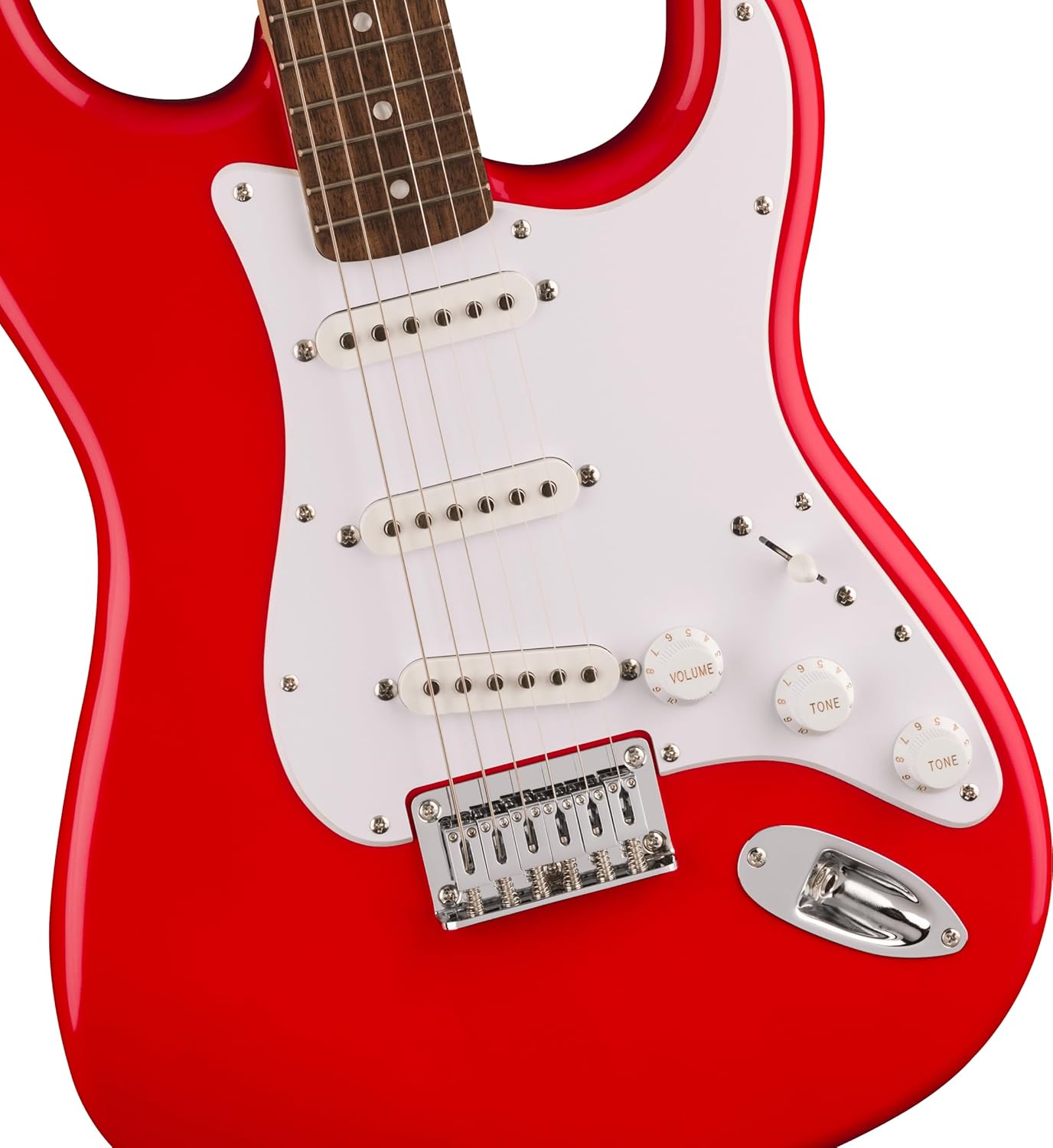 Squire Sonic Stratocaster HT Electric Guitar, Torino Red, Laurel Fingerboard, White Pickguard