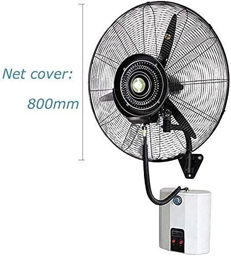 Industrial Wall Mount Oscillating Fan, with Humidifying Mist Action 3 Speed Settings, 15L, Adjustable Tilt, for Home Office Restaurant Dormitory