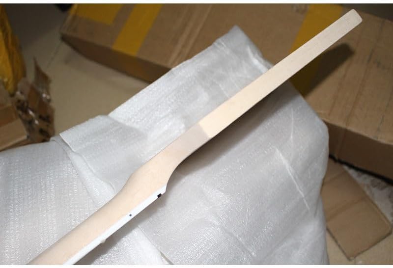 20 Frets Paddle Headstock DIY Maple Electric Bass Guitar Neck Rosewwood Fingerboard Inlay Block Guitar Accessories Parts