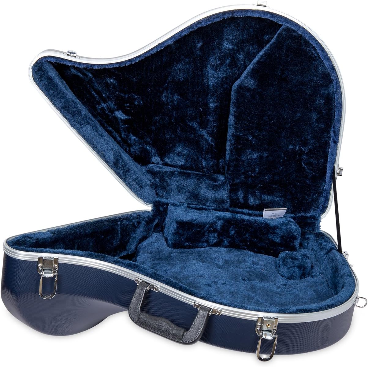 Crossrock ABS Hard-shell Case for French Horn with Single Shoulder Strap-Blue(CRA862FHBL)